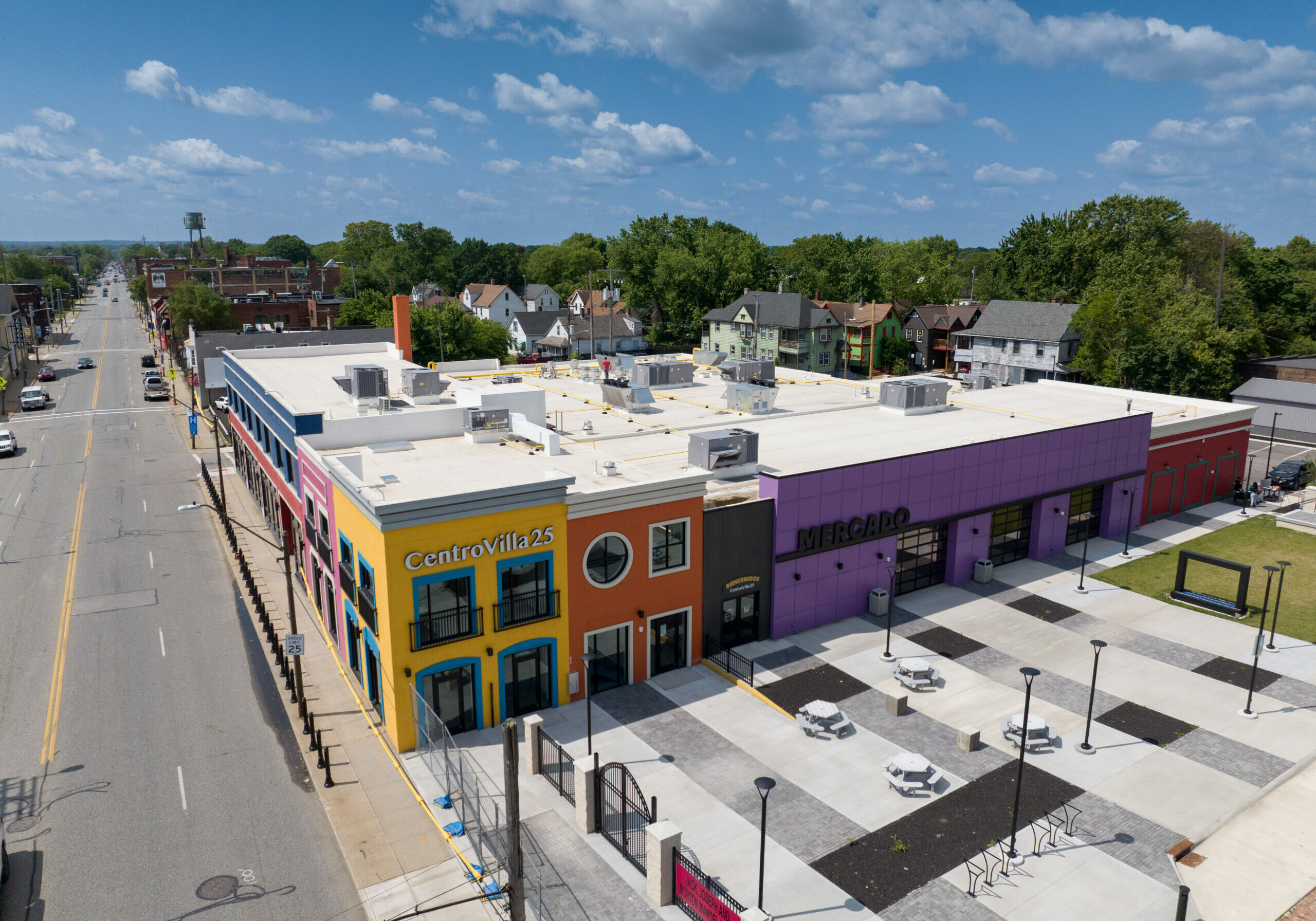 Bird's-eye view of the Centrovilla 25 Building
